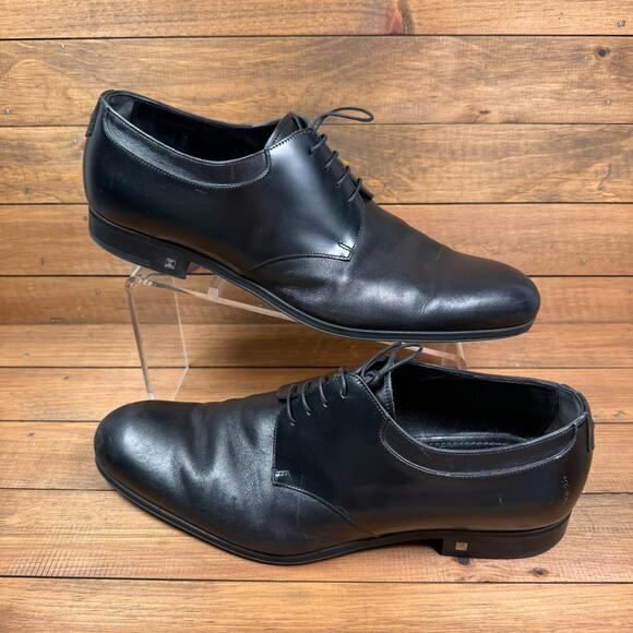 Louis Vuitton Black Leather Lace Up Derby Shoes Size 11 Dress Luxury Designer main image 11